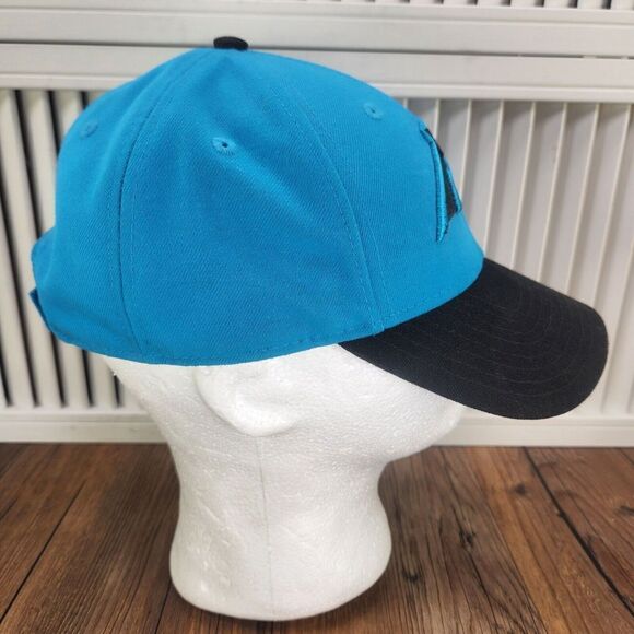 New Era 9forty Carolina Panthers Hat Cap Strap Back Blue Black Mens NFL Football - Picture 4 of 10